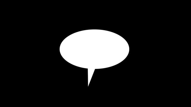 Message bubble typing animation. Chat message in motion graphics,n Internet message cloud conversation - typing animation,
typing text message cloud conversation, text SMS message chatting 