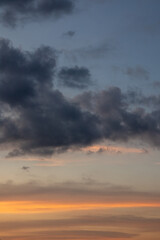 Obraz premium Dramatic Sunset Sky with Clouds