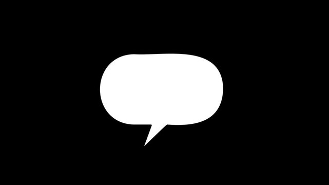 Text typing in messenger, sending message, typing text message, sending messages using mobile chat,
White text message bubble popping up on screen with a 'writing' loading symbol