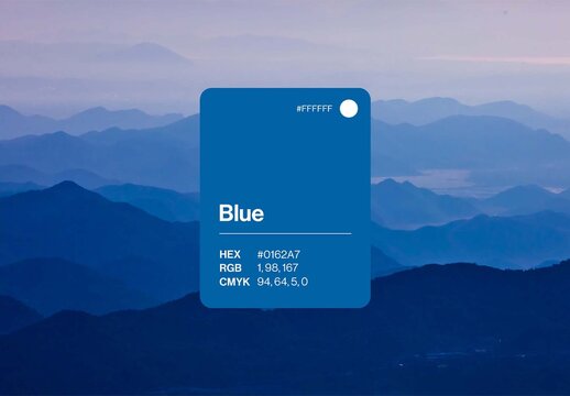 Color Palette Mockup Template & Moodboard For Brand Style Guide Color Swatches