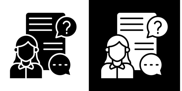 Client Briefing  Icon Set White Glyph Style Collection 