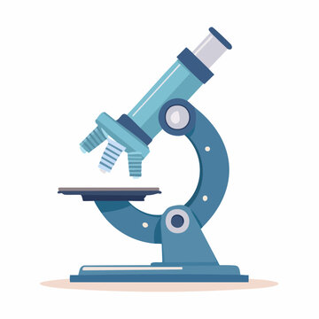 Blue Microscope Illustration