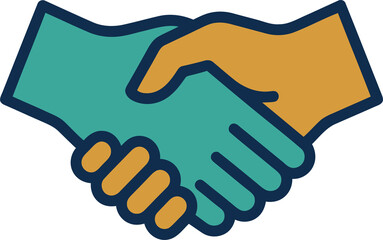 Obraz premium A handshake between two people in a business partnership or agreement