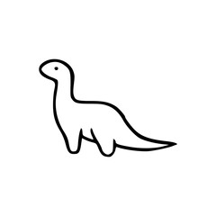 doodle drawing brontosaurus dinosaur illustration © Zen20