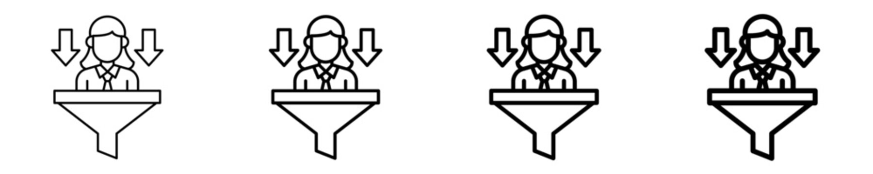 Filter  Icon Set Different Style Collection