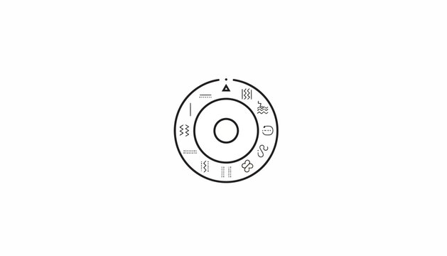 Camera Mode Dial with Symbols: Creative Photography Settings