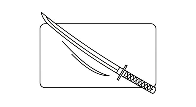Samurai Sword Drawing, Katana Blade, Martial Arts Weapon, Japanese Culture Icon
