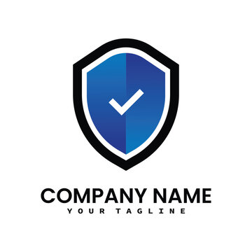 Technology protection shield sman logo icon vector template.
