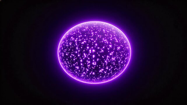 Purple glowing oval shape