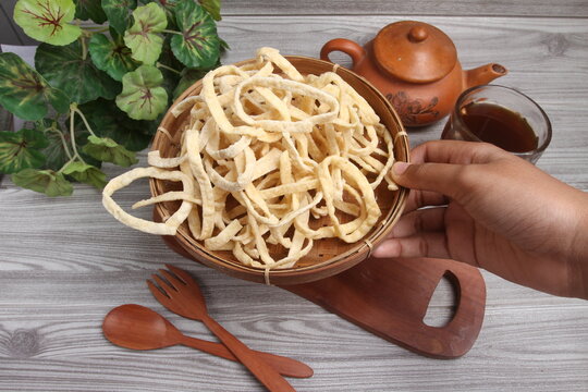 close up lanting is traditional snack from java