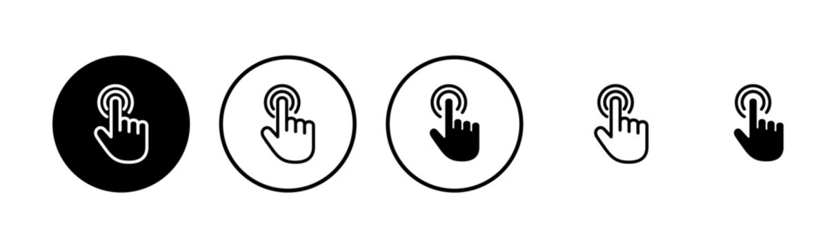 Hand cursor icon logo design. cursor sign and symbol. hand cursor icon clik