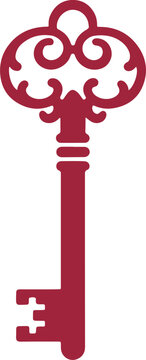 Vintage Ornate Skeleton Key Icon