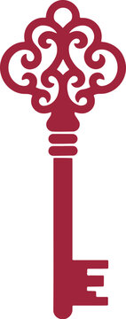 Vintage Ornate Skeleton Key Icon