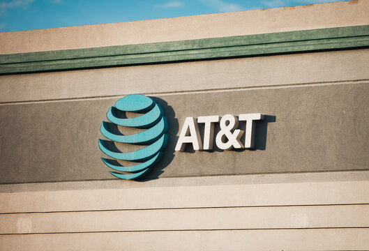 AT&T sign in Philadelphia, Pennsylvania, USA, April 19, 2026
