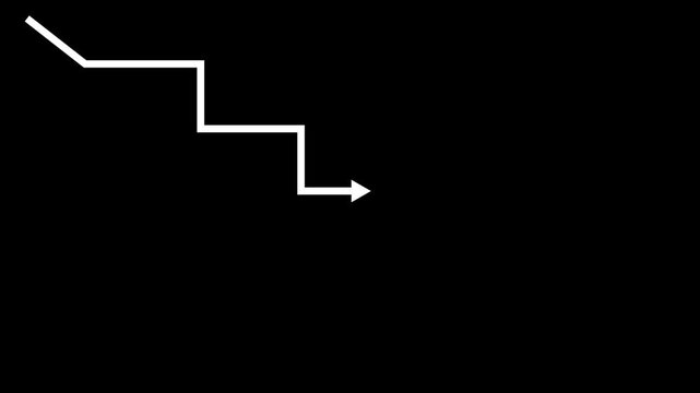 Downward Zigzag Arrow Animation, downward
arrow up down black background,