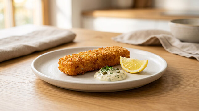 Poisson pan&eacute; avec citron