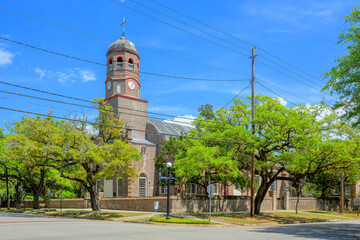 Fototapeta premium The historic Prince George Winyah Parish Church established in 1721 located in Georgetown, South Carolina. 