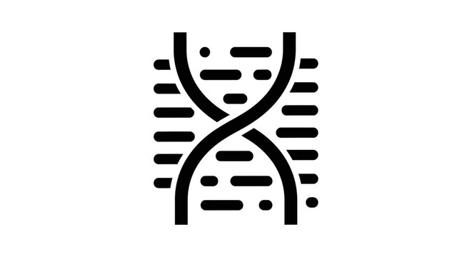 DNA Helix Genetic Code Symbol.