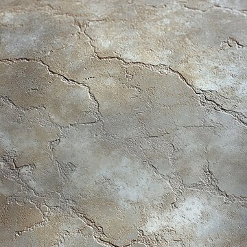 weathered cracked earth and dry plaster surface with interconnected fissures in beige tones conveying arid, aged and desolate mood