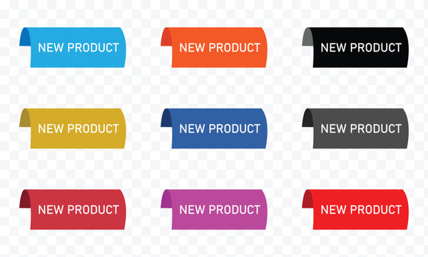 New product corner label. new banner. flat style. new product sign . Vector Illustration . EPS 10 .