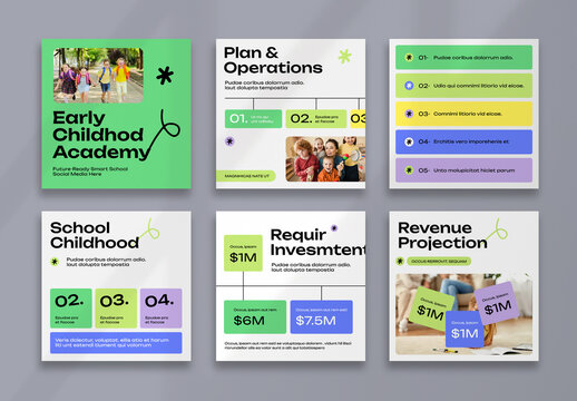 Kids Social Media Post Layout