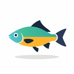 Fototapeta premium Stylized Fish Illustration