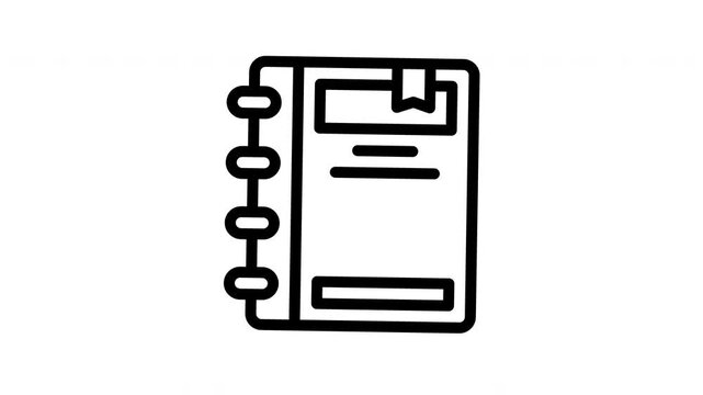 agenda minimalist stroke animation