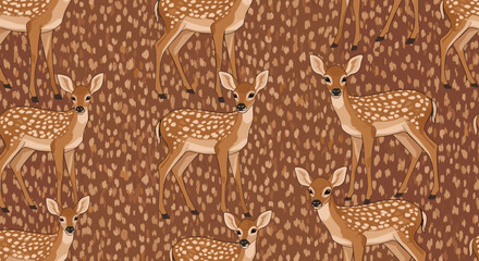 A charming and peaceful illustration of a deer, perfect for children's media, nature-themed projects, or branding that evokes gentleness and natural b © odg10