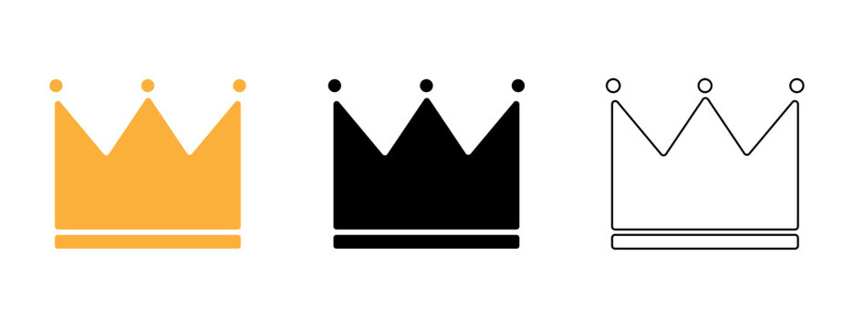 シンプルな王冠のアイコン