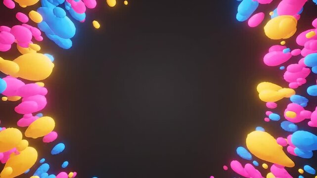 Energy Cartoon Shapes Reveal Animation for Dynamic Presentation Backdrop