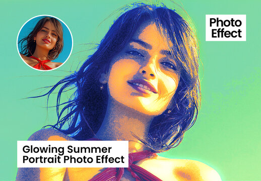 Glowing Summer Portrait Photo Effect