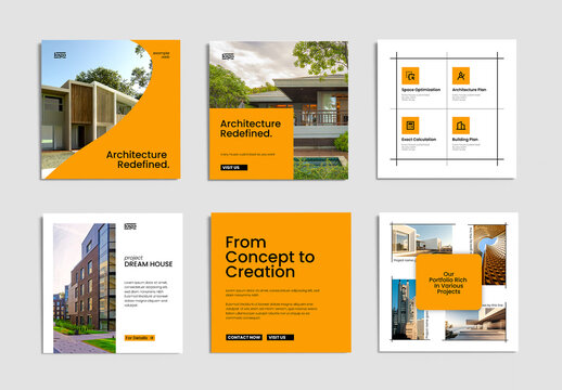 Modern Architecture Social Media Post Template