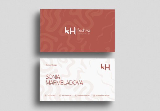 Modern Abstract Corporate Business Card Template Professional Identity Layout