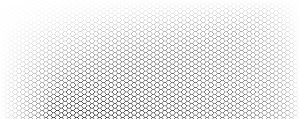 Fishing or soccer net. Repeated hexagon pattern. Black wired mesh texture isolated on white background. Metallic or fabric fence, cage or lattice structure. Vector graphic Illustration. © PECAH