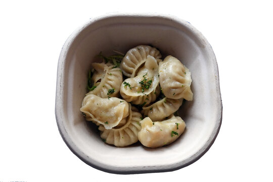 Steamed Dumplings in Bowl PNG Transparent Background High Resolution