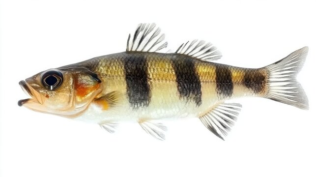 Archerfish with Black Stripes Isolated
