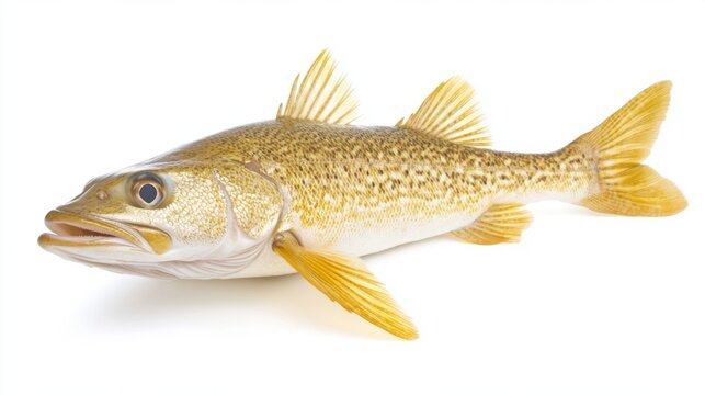 Atlantic Cod Fish Isolated on White Background