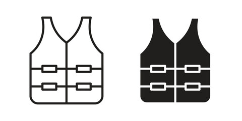 Vest jacket icon. Simple outline style for web and app. Vector icon © David