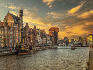 Architecture of the Old Town in Gdańsk, Poland. © Senatorek