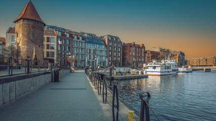 Architecture of the Old Town in Gdańsk, Poland. © Senatorek