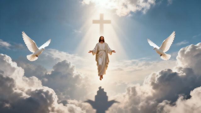 Ascension Day, Commemorates the Ascension of Jesus into Heaven