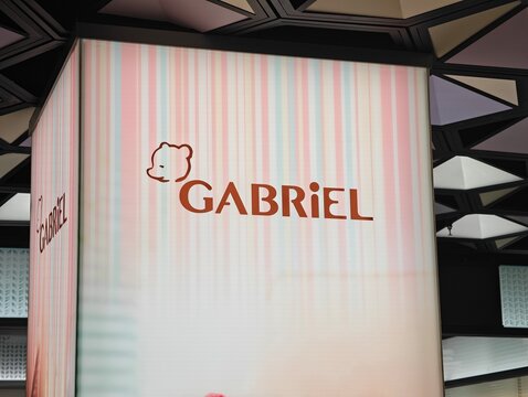 Shanghai,China-Oct.22nd 2025: Gabriel et Valentin brand logo store sign