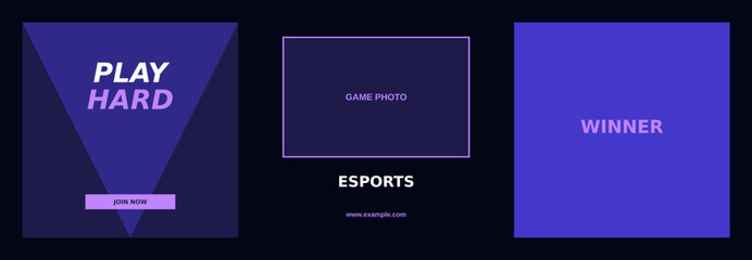Gaming Esports Tournament Design Template Bundle © Tubagus Hidayatullah