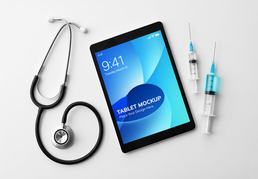 Professional Healthcare App Display Mockup