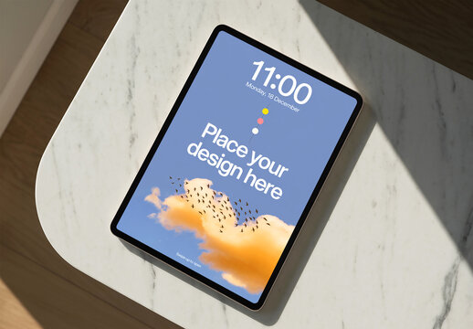 Professional Tablet Branding Mockup Template