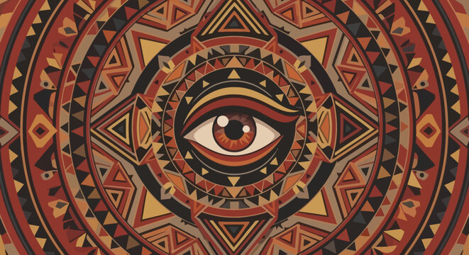 Mystic Eye Mandala Pattern