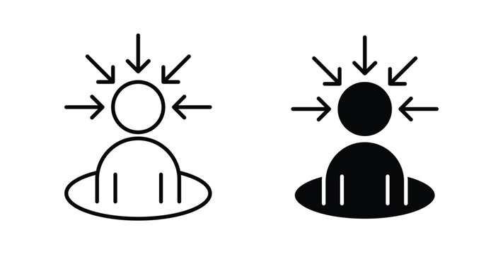 Centric consumer icon illustrations on white, Best for Design Projects