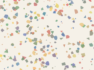 Obraz premium Pastel Terrazzo Texture Scattered Fragments Surface Design