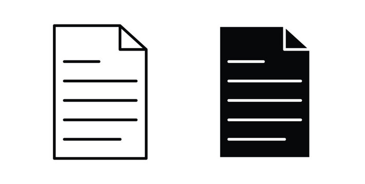 File icon illustrations on white, Best for Design Projects