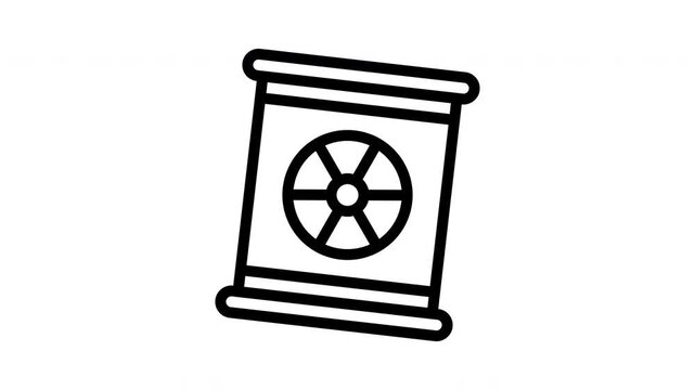 barrel minimalist stroke animation